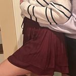 She & Sky Maroon  Skirt  Photo 0