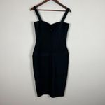 Bandage Dress Large Black Bodycon Midi Sexy Cocktail Sleeveless Hourglass L Photo 10