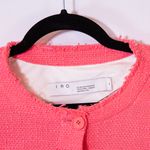 IRO Felicity Cotton Stretch Tweed Boucle Textured Knit Blazer Jacket Pink 38 / 6 Photo 1