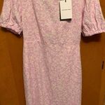 Who What Wear Women's Dress Tie Back NWT
Purple Floral Print Linen Sz S Photo 0