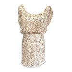 Aidan Mattox  gold sequence blouson mini cocktail party dress sz 4 Photo 2