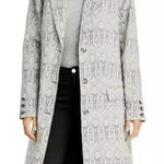 WAYF  Marly Snake Print Coat Snake Jacquard Size L Photo 0