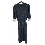 Hutch  Womens Shirt Dress Origami Bird Button Front Roll Tab Sleeve Black 0X Photo 4