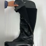 Hinge Over the Knee Leather tall boots In Black Size 7.5 Equestrian Bohemian Photo 6