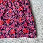 Sundry for Evereve Anywhere Dress Womens 3 Large Navy Pink Floral Babydoll Boho Photo 2