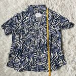 Free People Sandrine Rose by  R1027-Bali Hawaiin button up shirt blue size Large Photo 7