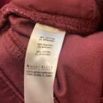 White House | Black Market Red Velour Straight Leg Pants Photo 8