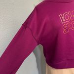 Love & Sports Women Purple Crew Neck Long Sleeve Cozy Relaxed Fit Sweater Size M Size M Photo 3