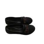 Dansko  Olena black suede with tortoise pattern vampires strap slip on shoes 37 Photo 2