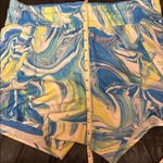 Avia  Women's Athletic Shorts - Blue, Yellow, Pink Swirl Photo 5