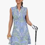Ace golf sleeveless paisley dress Blue Size M Photo 7