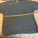 Chico's Chico’s Winter Blue Rue Shine Pullover Sweater Size XL 16 Metallic Heavy Photo 9