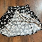 YESSICA black & white palm tree flounce skirt, size S Photo 1
