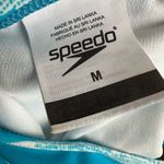 Speedo Peacock Blue Bikini Mesh Top Hipster Bottom Athletic Beach Coastal Summer Photo 6