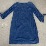 Talbots Women’s  Denim Tie Sleeve Sheath Dress Size 10 Photo 0