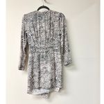 IRO Paris Maitri Zebra Print Long Sleeve Wrap Mini Dress Pastel Pink/Black 38/6 Gray Photo 4