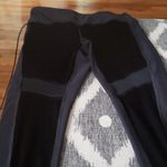 Central Park West Central Park Sport Velvet Trim Leggings Size Large Black Photo 3
