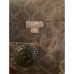 J.Jill  Brown Embroidered Cotton 3-Button Blazer - XL Photo 4