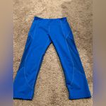 Athleta  Blue Cropped Leggings Size Medium – Pre-Owned, Good Condition Photo 3