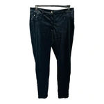 Ny Collection Moderne Velvet Sleek Low Rise Black Pants Women Size 14 NWT Photo 3