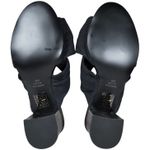 Rebecca Allen The Twist Slide Sandal in Black Linen 8 NIB Photo 7