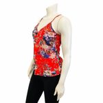 Lavender Field LAVENDER FEILD Red Floral Spaghetti Strap Tank Photo 1