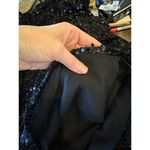 LPA  Dress Women Medium Black‎ Sequins Long Puff Sleeve Sheath Francisia Mini Photo 7
