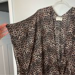 MIA JOY JOYFOLIE Leopard Print Kimono One Size Brown Size undefined Photo 3