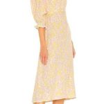 Faithfull the Brand Dress Clement Midi in Ida Floral Print Small New Womens Photo 2