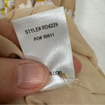 Lulus  Tan Daisy Print Mini Summer Dress Mini Womens XS Casual Button Down Spring Photo 7