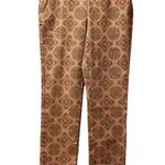 Soft Surroundings  Pants Women’s Small Orange Geometric Pull-on Canyon Sunset Photo 0