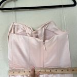 House Of CB  XS D-DD Adrienne Champagne Maxi Satin Strapless Draped Corset Formal Photo 6