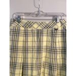 EP Golf Yellow Black Plaid Skort Size 6 Pleated Photo 5