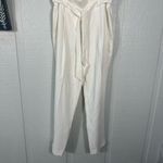 Vince Camuto  White Pants w/Belt Size 10 EUC Photo 2