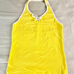 Source Unknown Y2K Yellow Halter Neck Tank Top XS Photo 0
