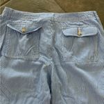 Liz Claiborne Women’s Blue and White Striped Capri With Cargo Pocket Siz… Photo 8