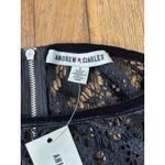 Lace Crochet Top With Velour Collar Black Small Whimsy Goth Biker Photo 9