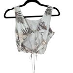 Volcom Coco Ho Tieback Cami Hawaiian Tropical Flower Floral Crop Top Small 4 6 Photo 5