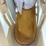 Delicious Sandal Womens 10 Tan Cage Coned Heeled Ankle‎ Strappy Sandal NEW Photo 7