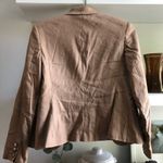 Apt. 9 Vintage Y2K  Embroidered Rose Linen Blend Tan Blazer Jacket Size 10 Photo 4