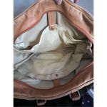 Vtg D'Brozzi Leather Tan Camel messenger attaché case Miami FL Colombia Made Photo 7