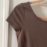 American Eagle  taupe skater dress in size 6 Photo 1