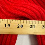 Banana Republic  Red Ribbed Knit Pullover Sweater Womens L Holiday Crew Neck Photo 8