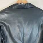 EXPRESS Women's Faux Leather Black Blazer Jacket size Large $158 Photo 11