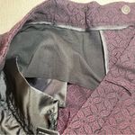 Mario Serrani  | Maroon & Black Medallion Pattern Straight Leg Pants | Size 14 Photo 6