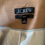 J.Crew  Willa Blazer Virgin Wool Blend Italian Fabric Size 16 Camel Classic Photo 4