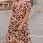 One Loved Babe || Faux wrap dress Tan Photo 0