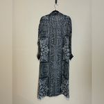 Rococo Sand Black & Silver Sheer Maxi Shirt Dress Size XS Photo 6