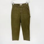 Marine layer  Maya Utility Slim Straight Carpenter Crop Pants Olive Green Photo 2