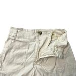 Anthropologie  Linen Blend Patch Pocket Lightweight Shorts Ivory White size 27 Photo 1